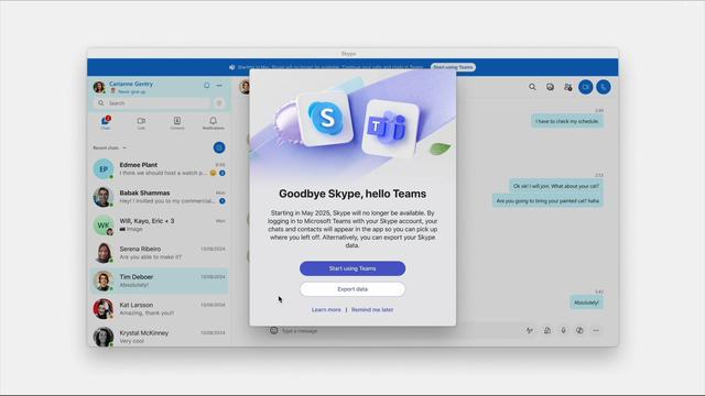 开元体育·(中国)官方网站微软官宣今年5月关闭Skype业务 Teams取而代之(图2)